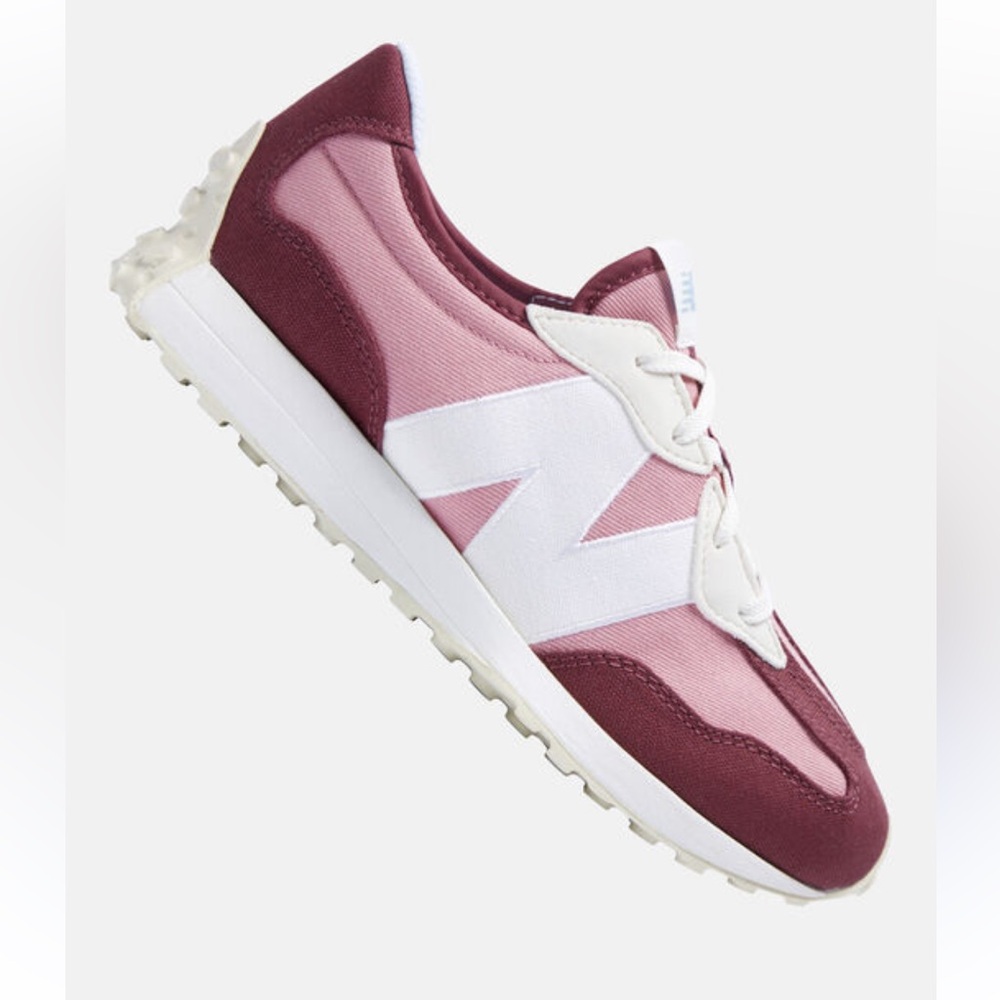 New Balance Women's Maroon and Light Pink Sneakers